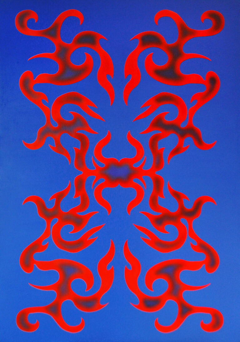 The cosmic serpent, akryl na płótnie, 160x115cm, 2022