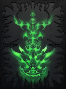 Iconodulia II, akryl na desce, 40x30cm, 2023