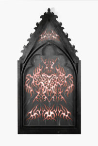 Omen II, 118x94,5cm, akryl na desce, 2024