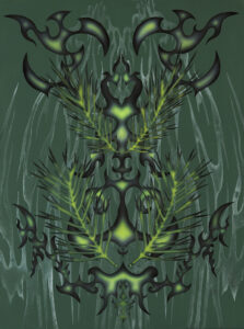 Pinus sylvestris (I) (Sosna zwyczajna) z cyklu Solastalgia akryl na płótnie, 60x45cm, 2024