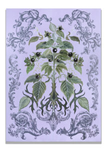 Pokrzyk wilcza jagoda, olej i akryl na płótnie, 140×100 cm, 2025